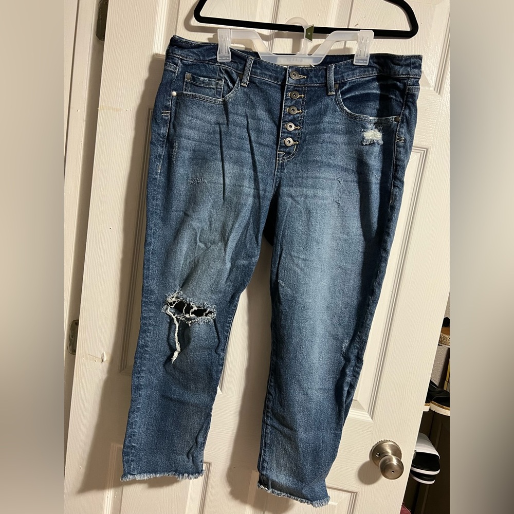 Torrid High Rise Straight Jeans.